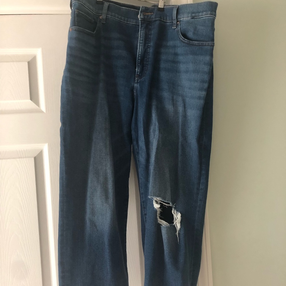 NWOT express modern straight super high rise jeans size 16short